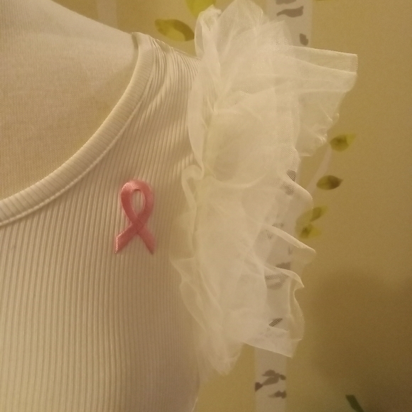 NWOT Pink Ribbon Blouse - Picture 4 of 8